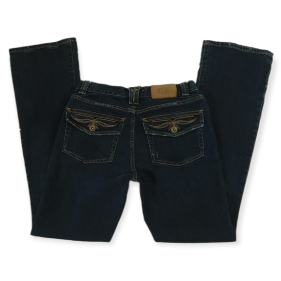 Ralph Lauren Studded Embellished Bootcut Jeans - Picture 9 of 11